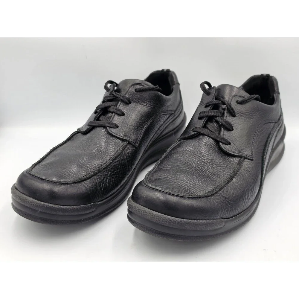 SAS Move On Shoes Walking Comfort Orthopedic Lace Up Black Leather Men's Sz 12 M